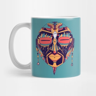 Retro Triad African Mask 2 Mug